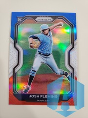2021 Panini Prizm Tier II Red White Blue Josh Fleming #108 TAMPA BAY RAYS